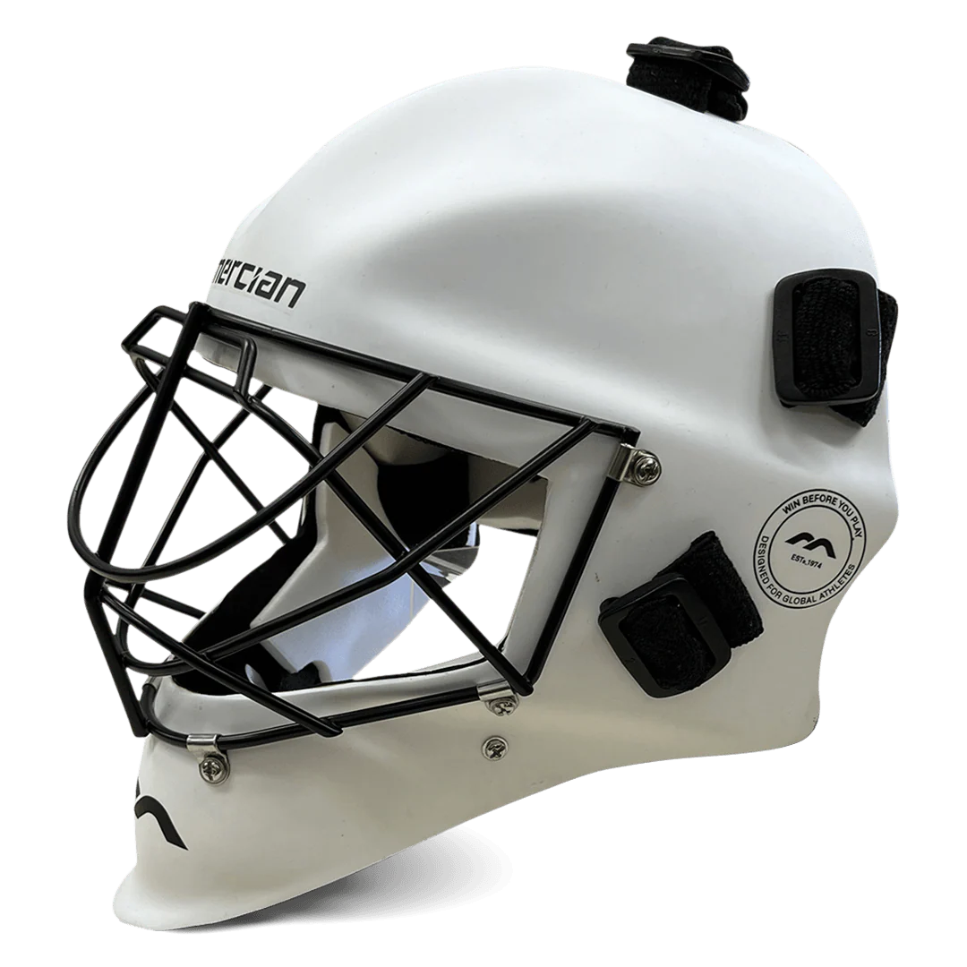 Mercian Genesis Hockey Helmet ‚ Fibreglass Shell, Cats-Eye Grill, Superior Protection
