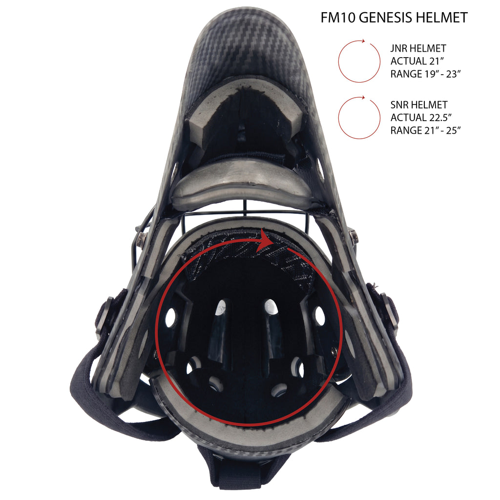 Mercian Genesis Hockey Helmet ‚ Fibreglass Shell, Cats-Eye Grill, Superior Protection