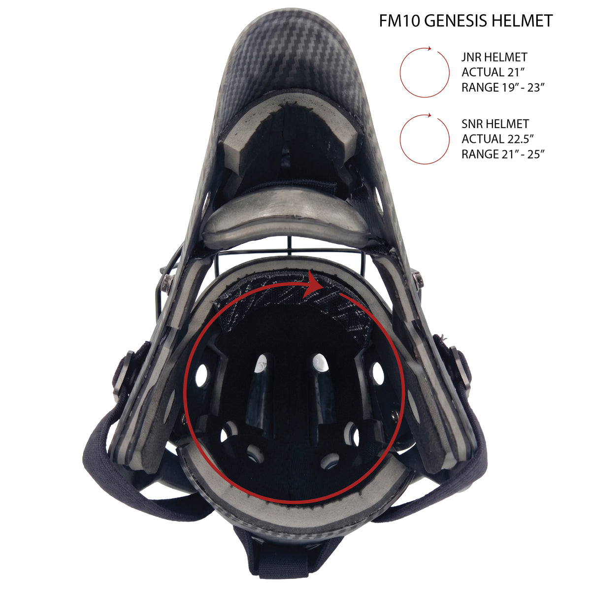 Mercian Genesis Hockey Helmet ‚ Fibreglass Shell, Cats-Eye Grill, Superior Protection