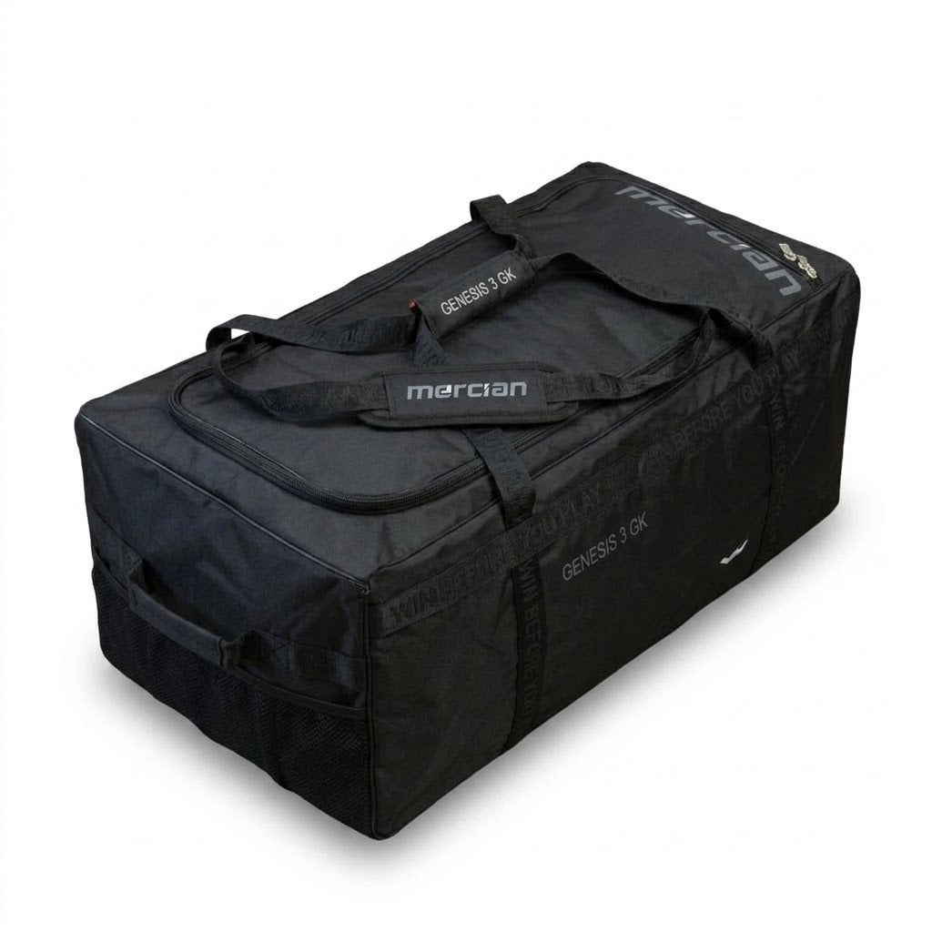 Mercian Genesis 3 Goalkeeping Bag – Black/Grey (120L)
