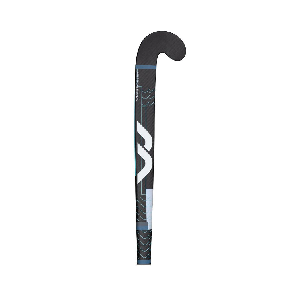 Mercian Evolution CKF75 indoor hockey stick in carbon and blue finish